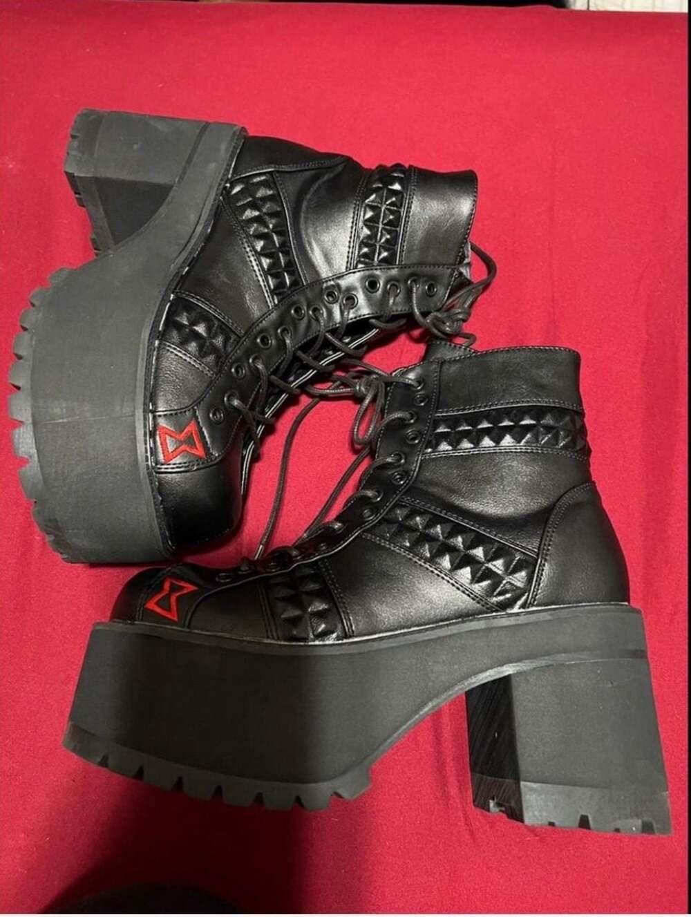 Demonia Trashville-138 Mid-Calf Platform Boots